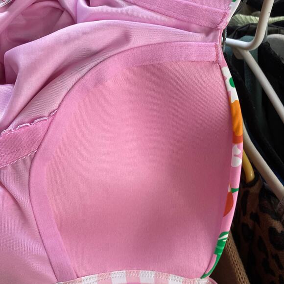 Lands End x Draper James Citrus Wild Blossom One Piece Swimsuit Women’s 8 Pinup - Picture 9 of 12